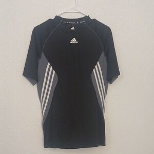 Make Offer!  Adidas Black and Gray Rash Guard Swim Top